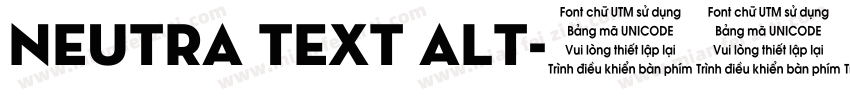Neutra Text Alt字体转换